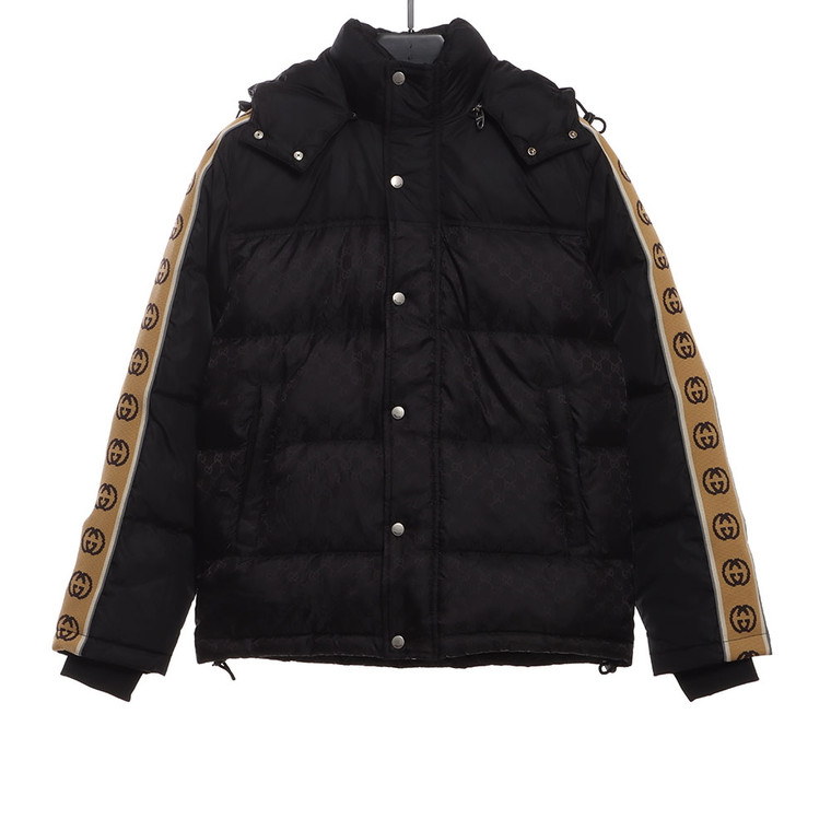 High quality replica UA  Gucci reflective webbing down Jacket