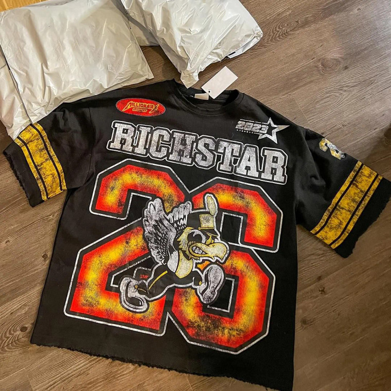 High quality replica UA Vintage Rich Star Number 26 Graphic 100% Cotton T-Shirt