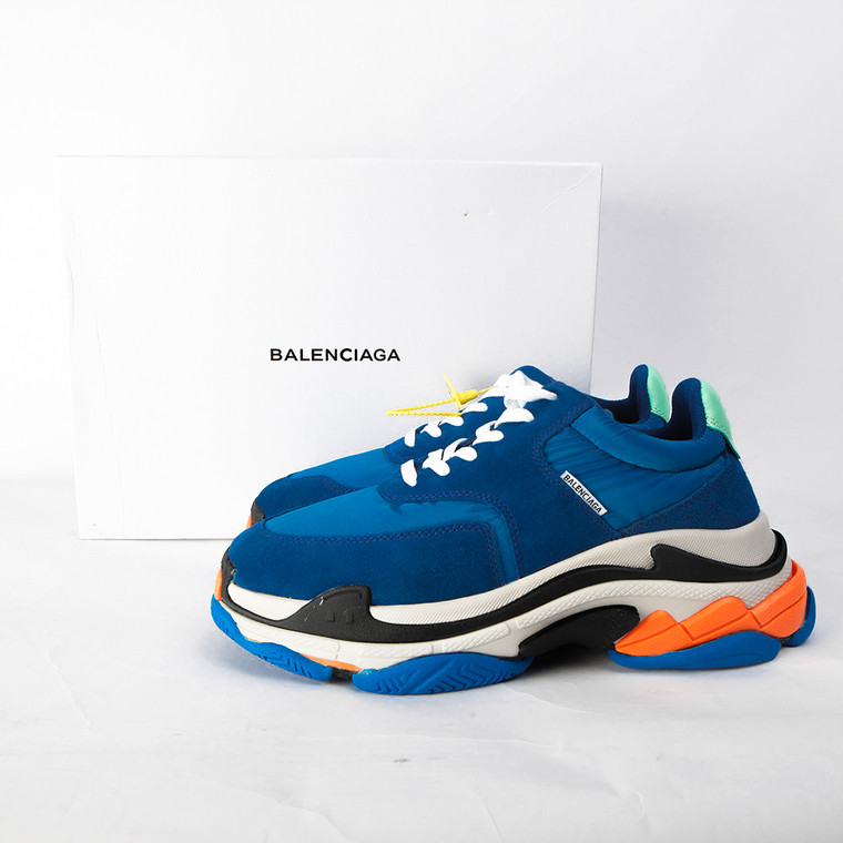 sagging gateway grænse where to buy the best stockX UA High quality replica Balenciaga Triple S  trainers Blue White Orange color sneakers Hypedripz is the best high  quality trusted clone replica fake designer hypebeast seller website 2021