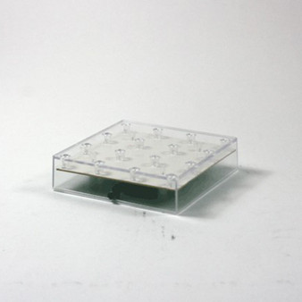 LED09 Clear Square LED Decor Light Disk Plate -  5"W  x 1" H