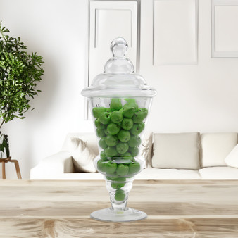 VAP0615 - Large Pedestal Apothecary / Candy Buffet Jar with Lid - 20.5"