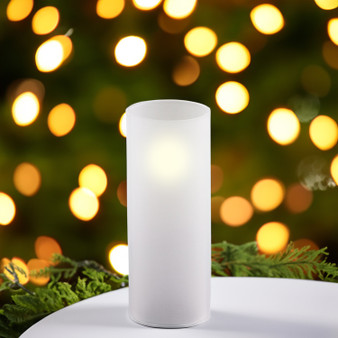 HST0412FR - Frosted Glass Hurricane Candle Shade Chimney Tube [No Bottom] - 4" x 12"