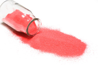 SAND01RD Decorative Colored Sand - Fine Grain, Red (14 oz Bag)