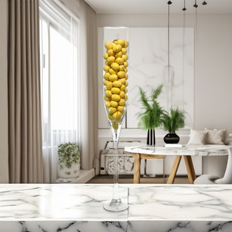 VCV0431 - Geometric Champagne Flute Vase - 31" VCV0431 - Geometric Champagne Flute Vase - 31"