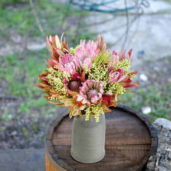 CPV4307GY - Stony Grey Pouring Vase - 6.7" H