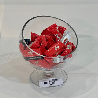 VHC0607 - Slant Vase on Stand - 7"