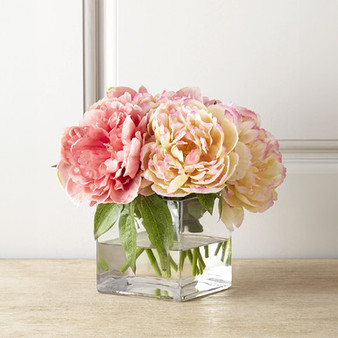 VCB0006A - Everyday Clear Cube Glass Candle Holder / Vase - 6"
