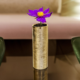 CYL0412GX - Textured Gold Cylinder Ceramic - 4"x12"
