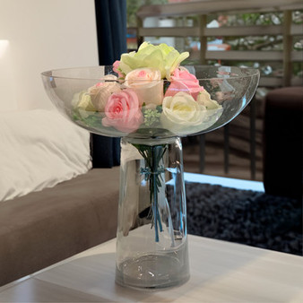 VCP1013NB - Nickel Brushed Center Plate On A Stand - 13.5" (1 pc)