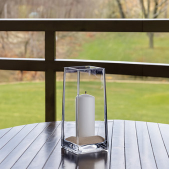 VTB8310 - Taper Up Block Vase - 9"