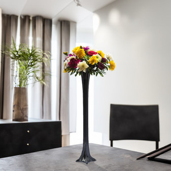 VTW0120BK - Black Eiffel Tower Vase - 20"