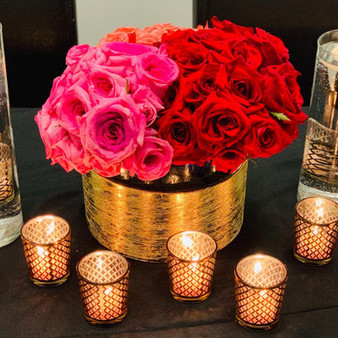 CYL0804GX - Textured Gold Cylinder Ceramic - 8" x 4" (8 pcs)