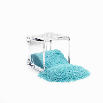 SAND02AQ Decorative Colored Sand - Medium Grain, Aqua (14 oz Bag)