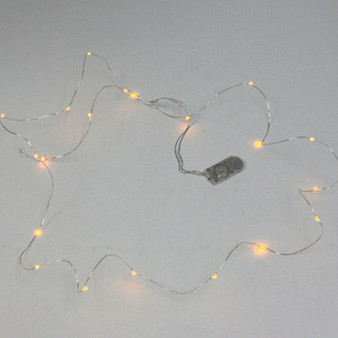 LED12AM - 7ft LED 20 Rice Light Strand - Amber (3 pcs)