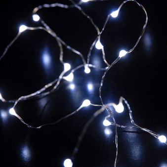 LED6078 - 7ft LED 20 Rice Light Strand - White
