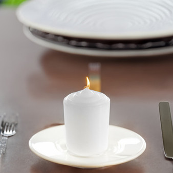 CGA038-W - White Votive Candles - 2.25"
