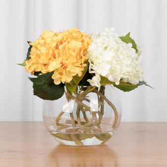 VBW0006A - Everyday Clear Glass Bubble Bowl Vase - 6"