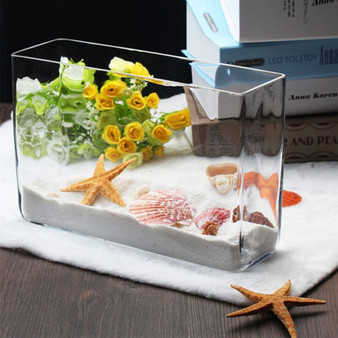 VBV3107 - Rectangular Glass Block Vase - 3" x 10" x 7" (6 pcs/case) VBV3107 - Rectangular Glass Block Vase - 3" x 10" x 7" (6 pcs/case)