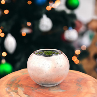 VBW0008RGS - Speckled Rose Gold Bubble Bowl Vase - 8" VBW0008RGS - Speckled Rose Gold Bubble Bowl Vase - 8"