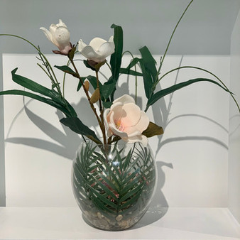 VBW0608 Clear Bubble Bowl Vase - 7.5"x8" (4pcs)