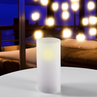HST0410FR - Frosted Glass Hurricane Candle Shade Chimney Tube [No Bottom] - 4" x 10"
