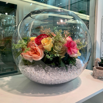 VBW1916 - Clear Bubble Bowl Vase - 19" x 16"H (Single Piece) VBW1916 - Clear Bubble Bowl Vase - 19" x 16"H (Single Piece)