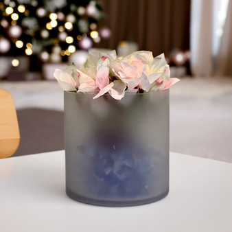 VCY0606FR - Frosted Cylinder Glass Vase - 6" x 6"
