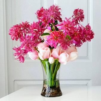 VMA1110 - Rosario Vase, Machine Blown - 8" (Various Colors)