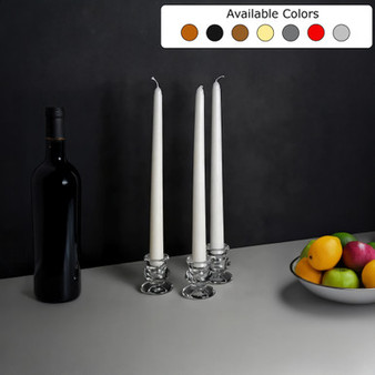 2" Sculpted Taper Candle Holder (Various Colors)