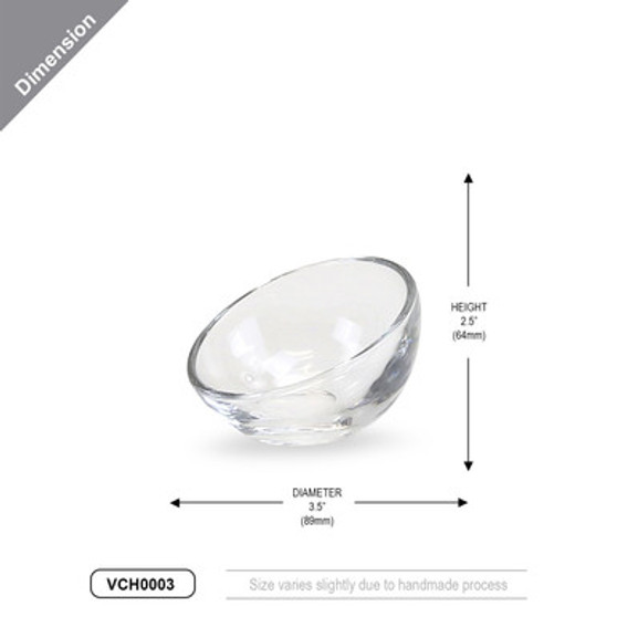 VCH0003 - Slant Cut Tealight Holder - 2.5"