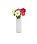 VCY0512WT - White Cylinder Glass Vase - 5"x12"