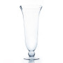 VHV1007 - Unique Flared Trumpet Hurricane Vase - 10" x 24"