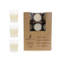 CGA106-I - 1.5" Prefilled Small Glass Votive Candle - Ivory (12 pcs/pack)