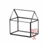 GET1406BK Black House Geometric Glass Terrarium. 6"H - (8 pcs) GET1406BK Black House Geometric Glass Terrarium. 6"H - (8 pcs)