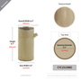 CYC2510WG - Large Birch Log Vase - 4.9" W x 9.7" H CYC2510WG - Large Birch Log Vase - 4.9" W x 9.7" H
