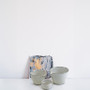 CSC2603FW - Small Ceramic Sake Cup Vase - 2" D x 1.75" H CSC2603FW - Small Ceramic Sake Cup Vase - 2" D x 1.75" H