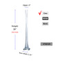 VTW0128 - Clear Tower Vase - 2"x 28"