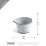 CSC2604FW - Medium Ceramic Sake Cup Vase - 4" D x 2.8" H CSC2604FW - Medium Ceramic Sake Cup Vase - 4" D x 2.8" H