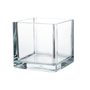 VCB0005A - Everyday Clear Cube Glass Candle Holder / Vase - 5" VCB0005A - Everyday Clear Cube Glass Candle Holder / Vase - 5"
