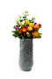 CYC3313BL - Large Azure Blue Washed Fern Vase - 6.5" W x 12.8" CYC3313BL - Large Azure Blue Washed Fern Vase - 6.5" W x 12.8"