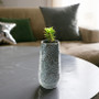 CYC3313BL - Large Azure Blue Washed Fern Vase - 6.5" W x 12.8" CYC3313BL - Large Azure Blue Washed Fern Vase - 6.5" W x 12.8"