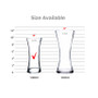 VCK0910 - Clear Glass Oval Shaped Gathering Vase - 10" VCK0910 - Clear Glass Oval Shaped Gathering Vase - 10"