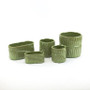 CYC2304GL - Small Green Fern Cylinder Vase - 4" D x 4.25" H (24 pcs/case) CYC2304GL - Small Green Fern Cylinder Vase - 4" D x 4.25" H (24 pcs/case)