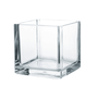 VCB0006A - Everyday Clear Cube Glass Candle Holder / Vase - 6" VCB0006A - Everyday Clear Cube Glass Candle Holder / Vase - 6"