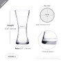 VCK0912 - Clear Glass Round Gathering Vase - 12" VCK0912 - Clear Glass Round Gathering Vase - 12"