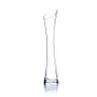VUS0210 - Clear Concaved Bud Vase With Slant Cut Top - 10" VUS0210 - Clear Concaved Bud Vase With Slant Cut Top - 10"
