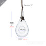 HCH0913 - Medium Rope Hanging Clear Glass Terrarium - 6" x 11"H HCH0913 - Medium Rope Hanging Clear Glass Terrarium - 6" x 11"H