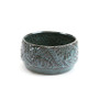 CYC3409BL - Large Azure Blue Washed Fern Pan Bowl - 8.5" W x 4.5" H CYC3409BL - Large Azure Blue Washed Fern Pan Bowl - 8.5" W x 4.5" H