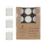 CGA107W 2" Prefilled Medium Glass Votive Candle - White (12 pcs/pack) CGA107W 2" Prefilled Medium Glass Votive Candle - White (12 pcs/pack)