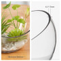 VHC0710 - Clear Slant Cut Unique Bowl Glass Vase - 11" x 10" VHC0710 - Clear Slant Cut Unique Bowl Glass Vase - 11" x 10"